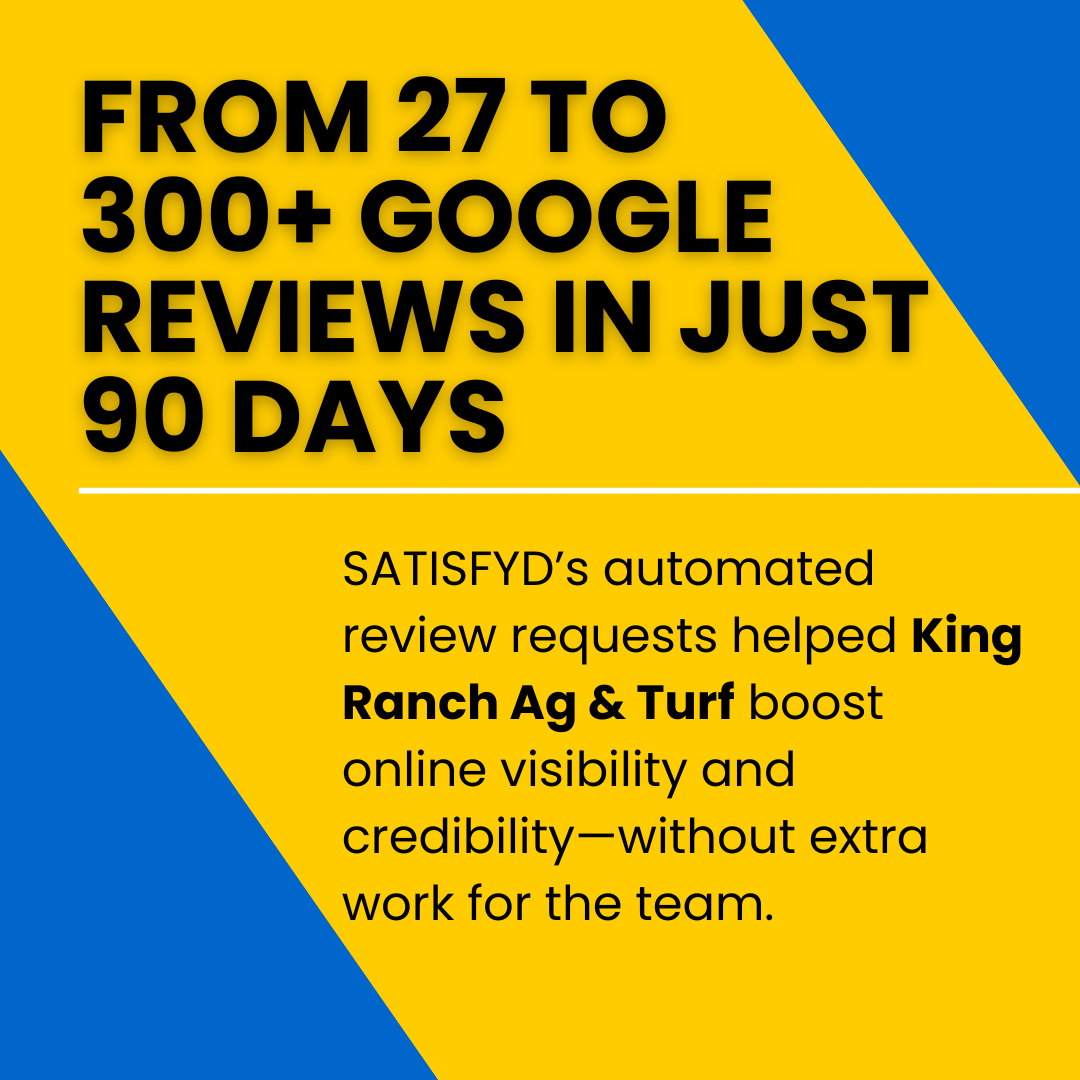 27 to 300 Google Reviews - King Ranch
